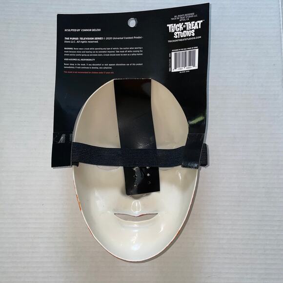 TRICK OR TREAT THE PURGE BLOODY GOD HALLOWEEN MASK COSTUME - Picture 4 of 4